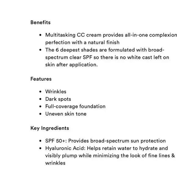 It Cosmetics CC+ Color Correcting Full Coverage Cream + SPF 50+ - Picture 8 of 8